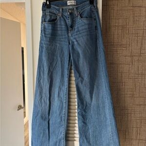 Etica Classic Blue Wide Leg Jeans